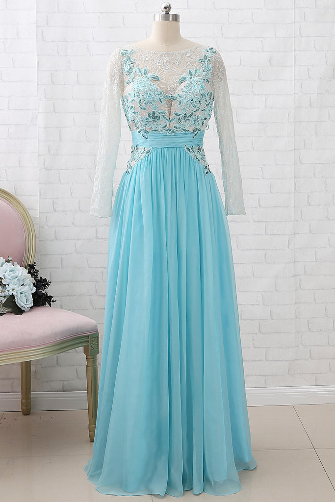 ice blue evening gown