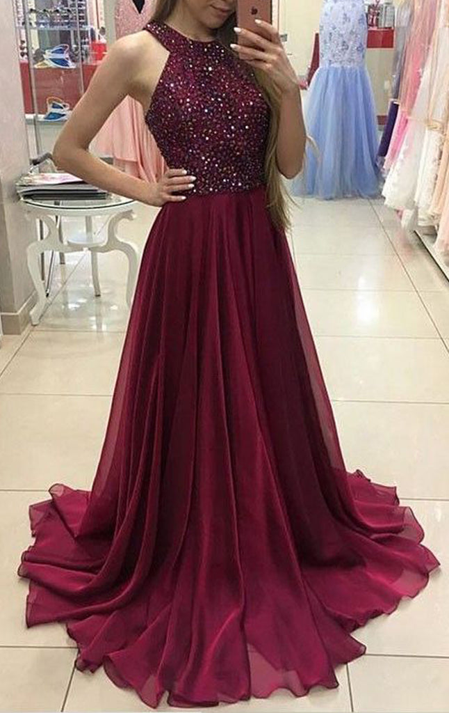 long elegant burgundy dresses