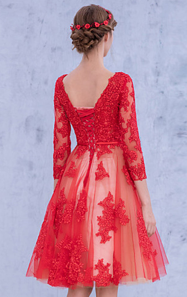 macloth-3-4-sleeves-lace-cocktail-dress-midi-red-wedding-party-formal