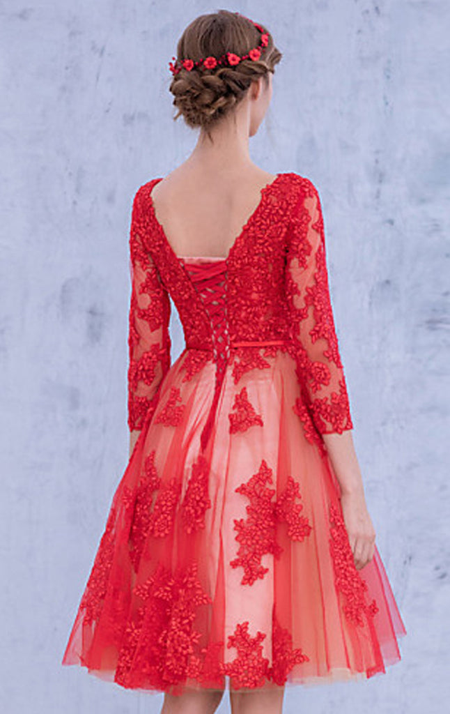 red cocktail dress for wedding