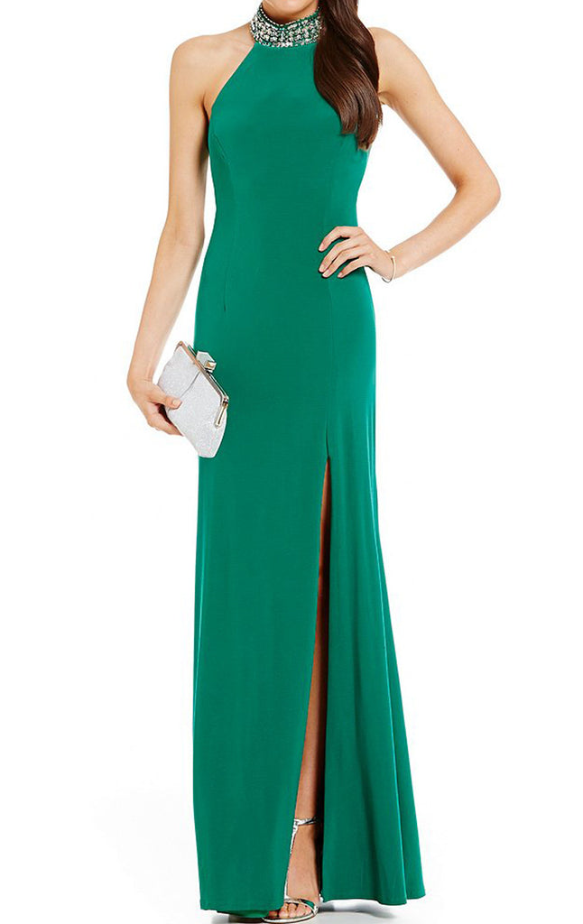 jersey evening gown