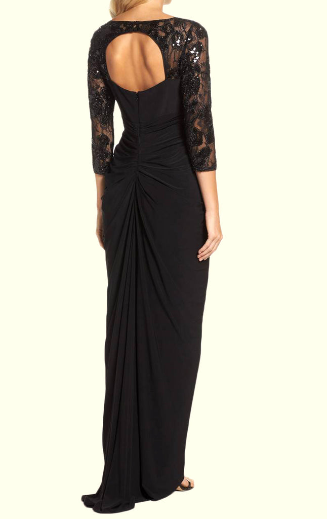 black mother of the bride dresses with sleeves