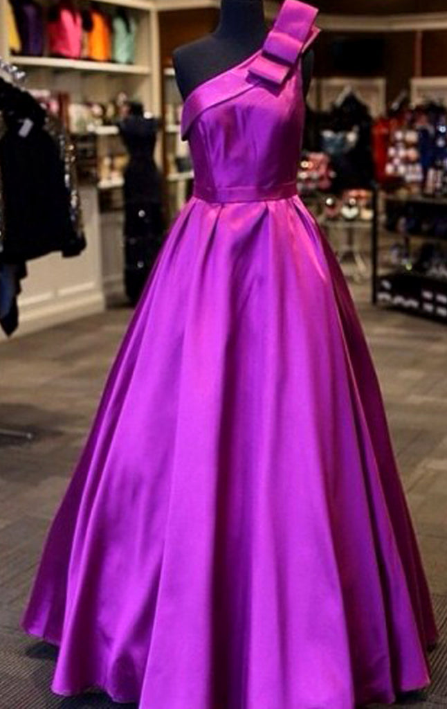 fuschia evening dress