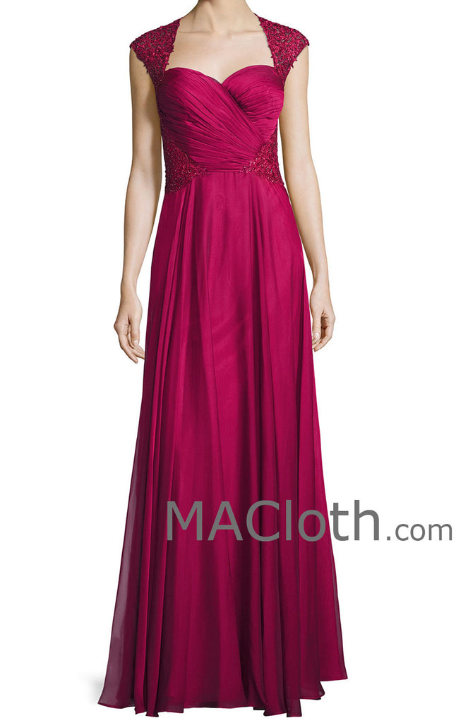 fuchsia gowns for mother of the bride