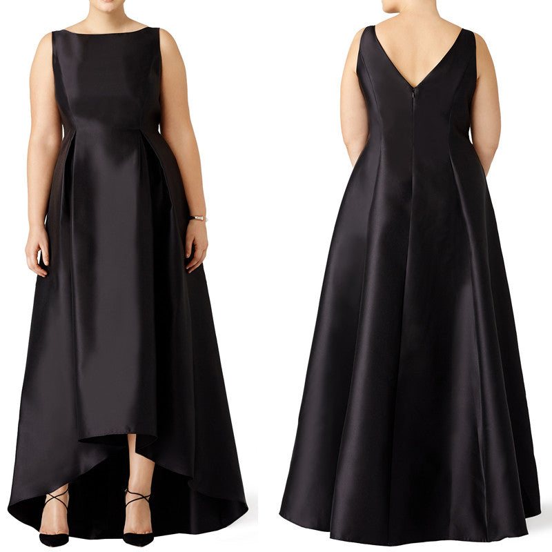 black long gown plus size