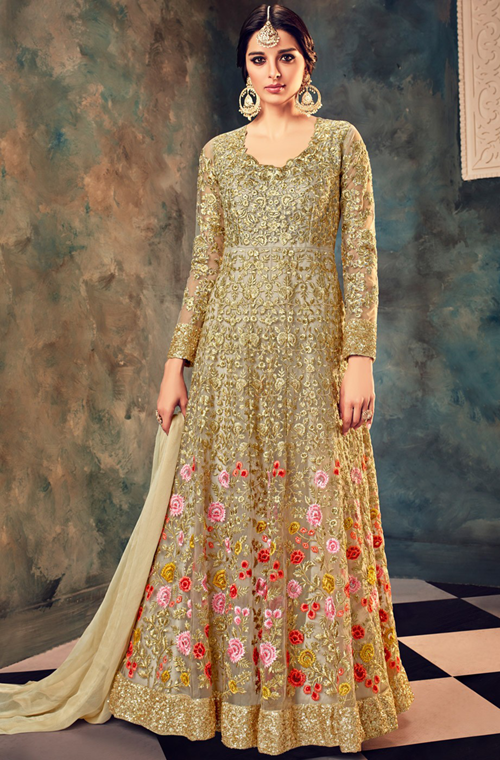 heavy anarkali suits for wedding