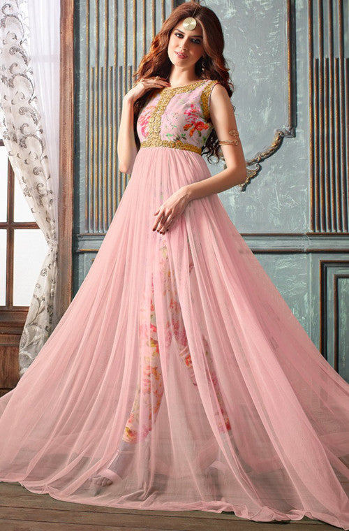 designer indo western gown