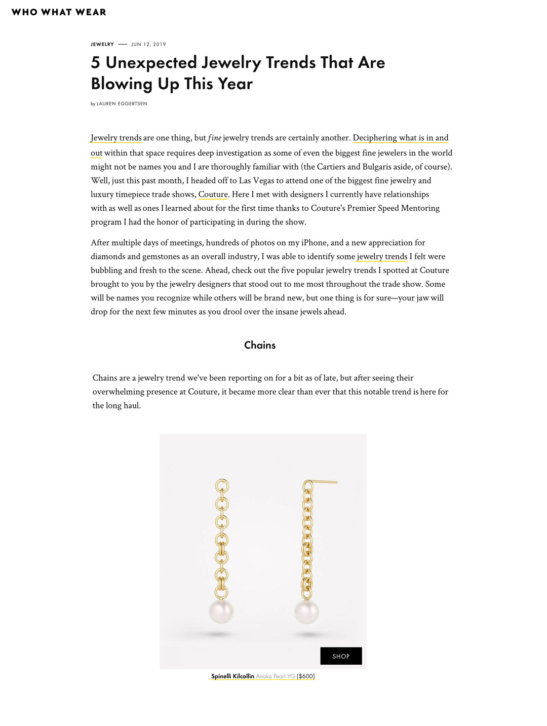 spinelli kilcollin who what wear anaka pearl earrings chain-earrings pearl-earrings luxury-jewelry linked-jewelery