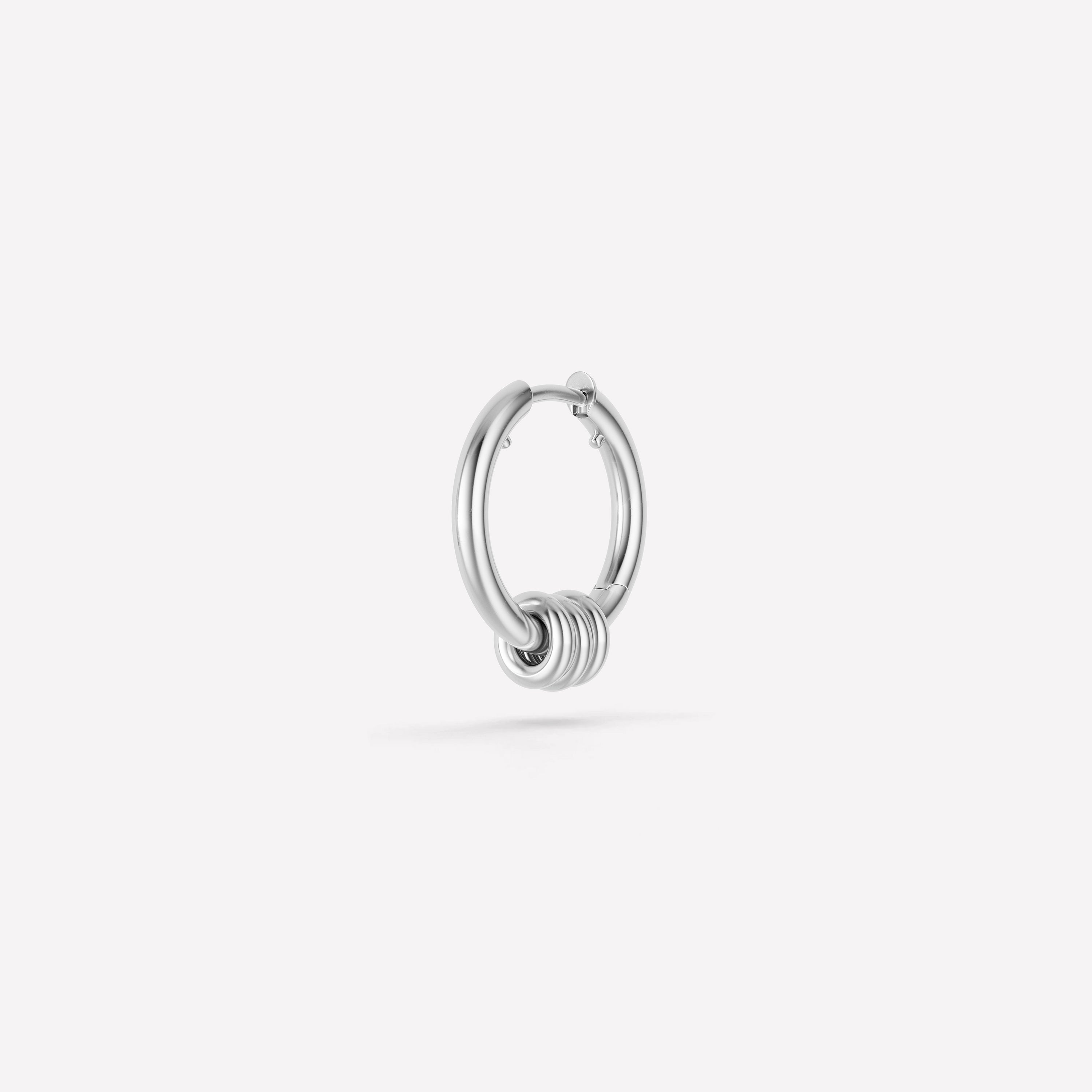 Nevine Max Hoops - Nevine Max Hoop Silver / Single