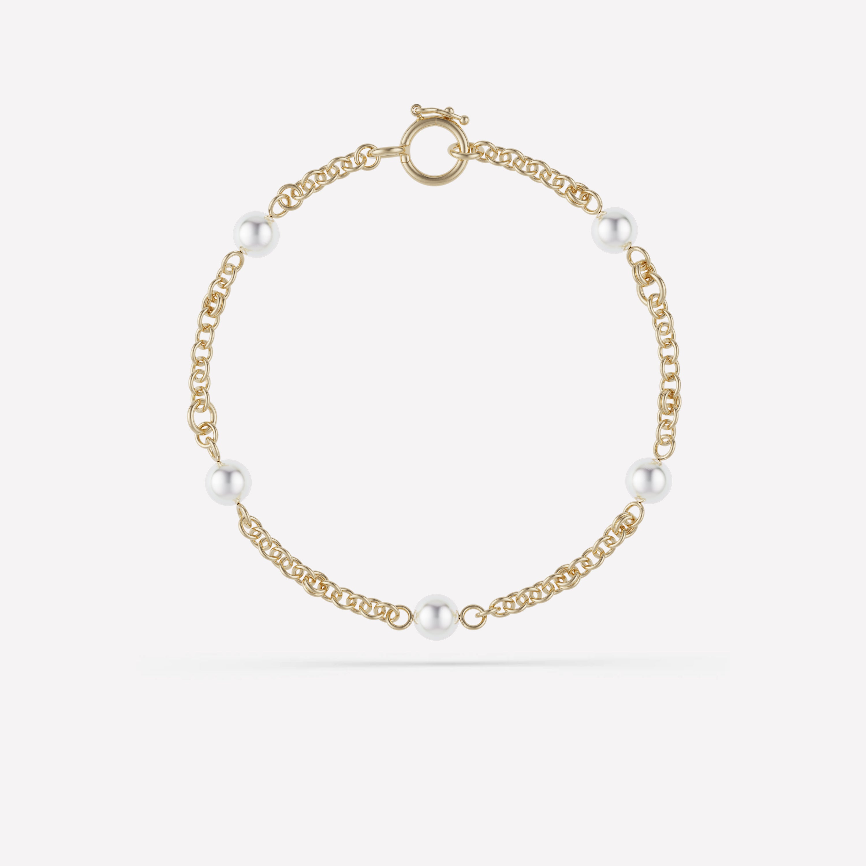 Akoya Gravity Chain Bracelet