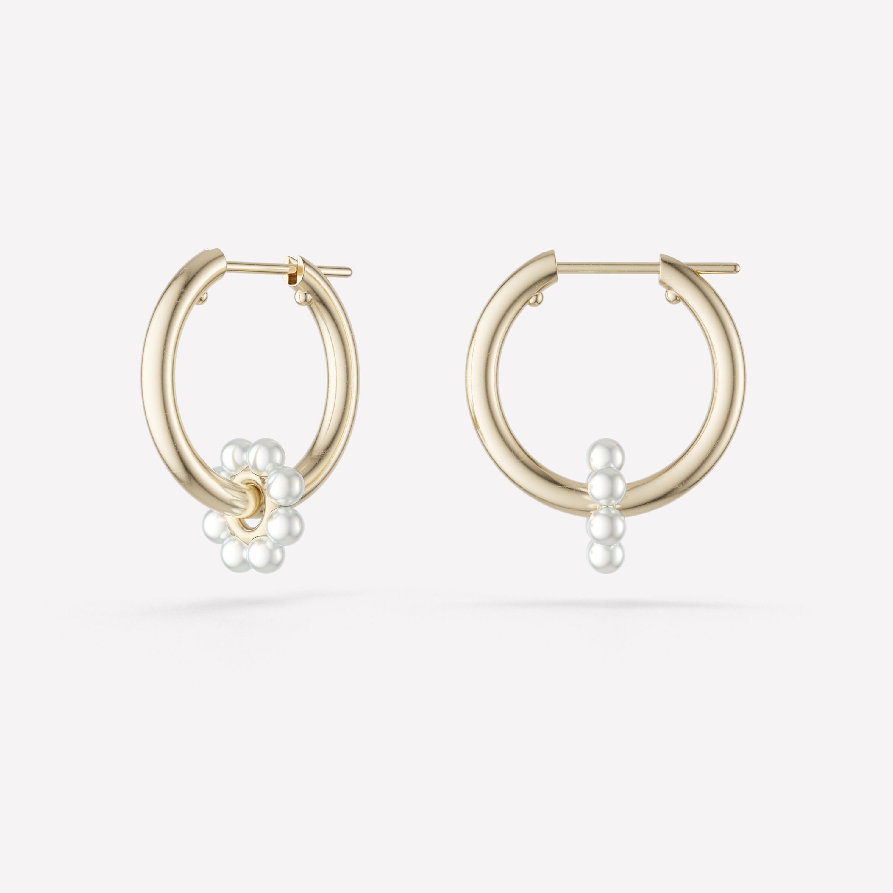 Akoya Ara Bloom Hoops