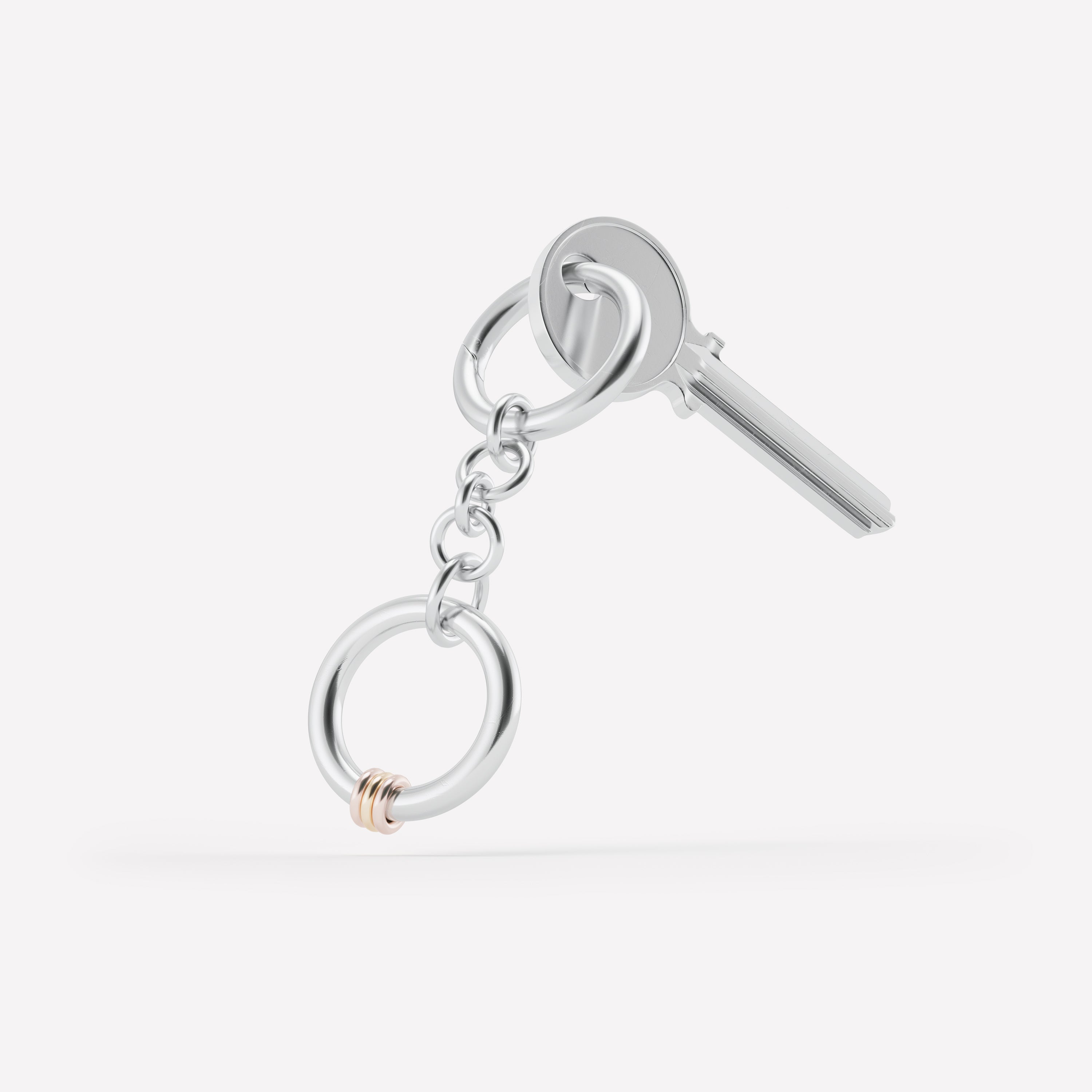 Split Ring/Keyring - Small (Platinum Coloured)