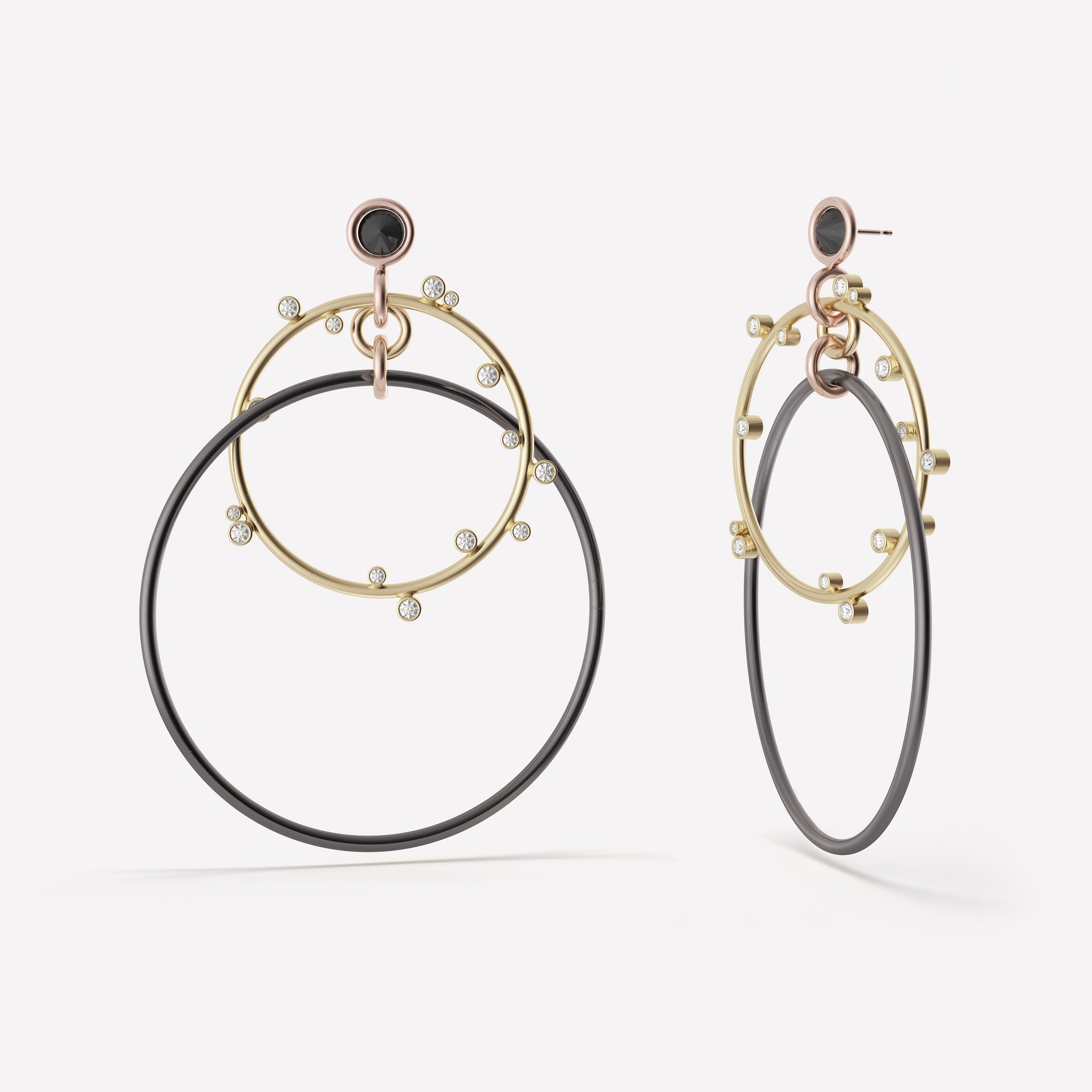 Lada Noir Earrings - Default Title