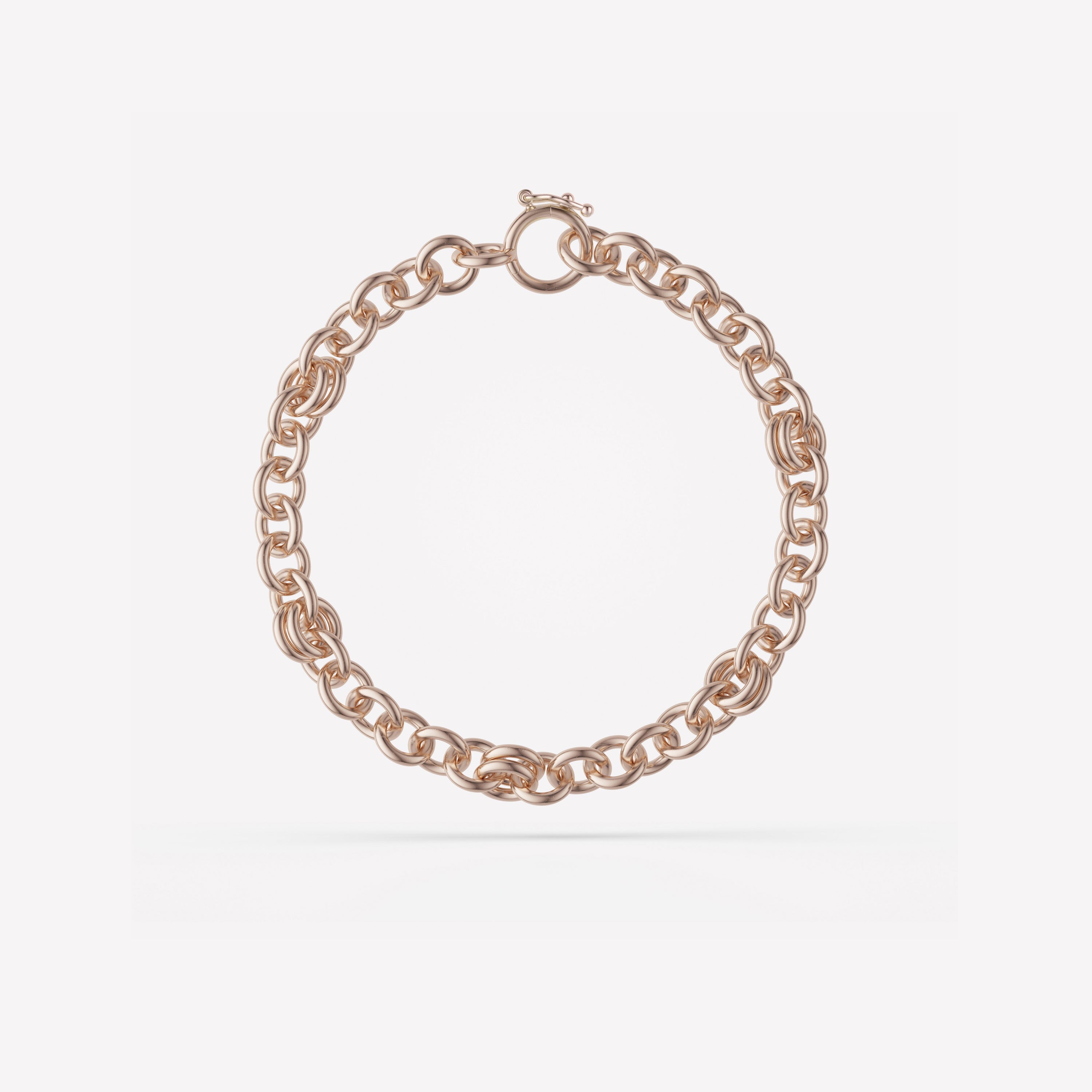 SPINELLI KILCOLLIN Elliptical Gold Chain Bracelet for Men