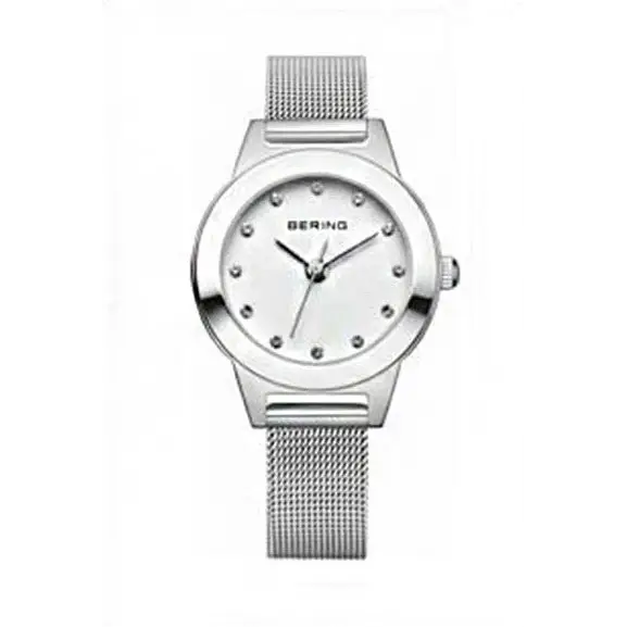 Bering Women’s Classic Crystals Silver Tone Stainless Steel