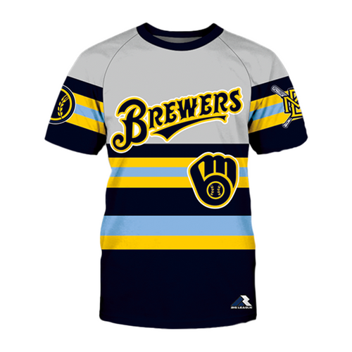 Milwaukee Brewers Brew Crew Baseball Jersey Custom Name Hot Color