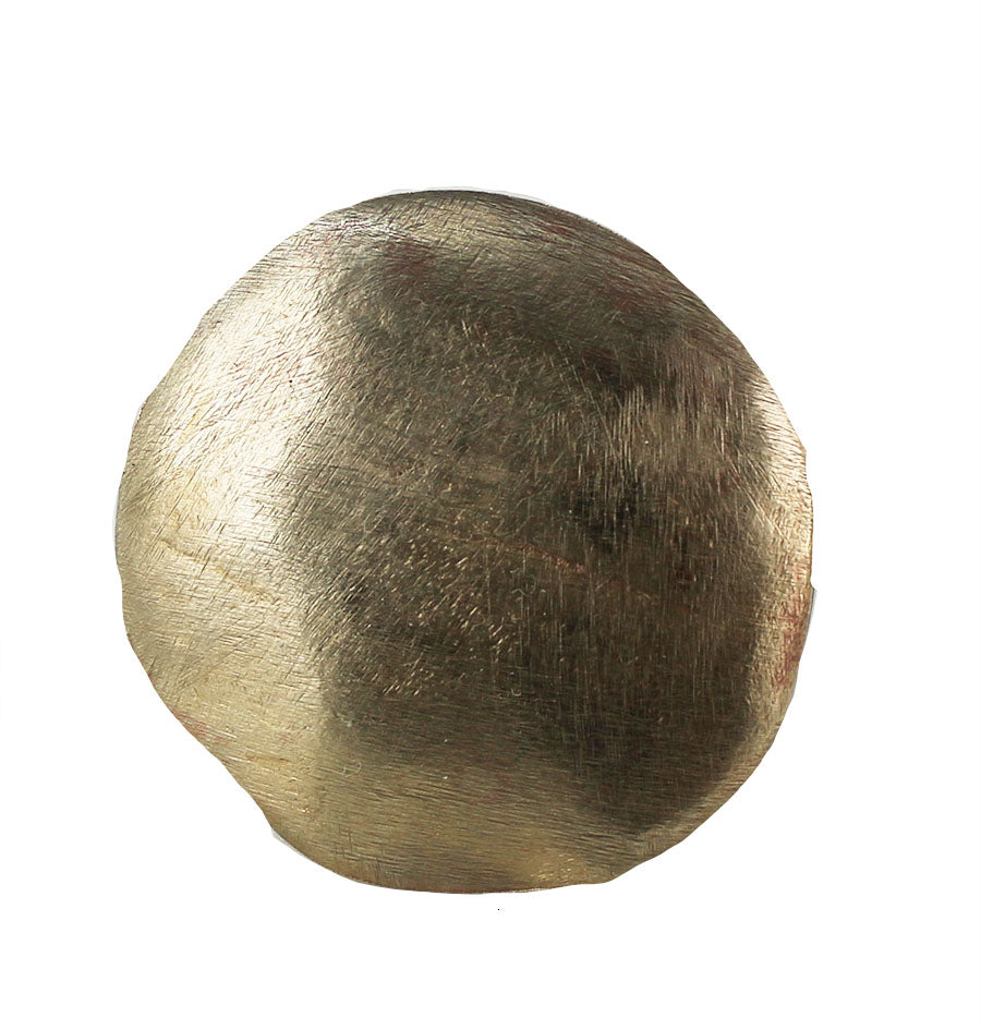 Rocked in Rounds Brass Disc Ring