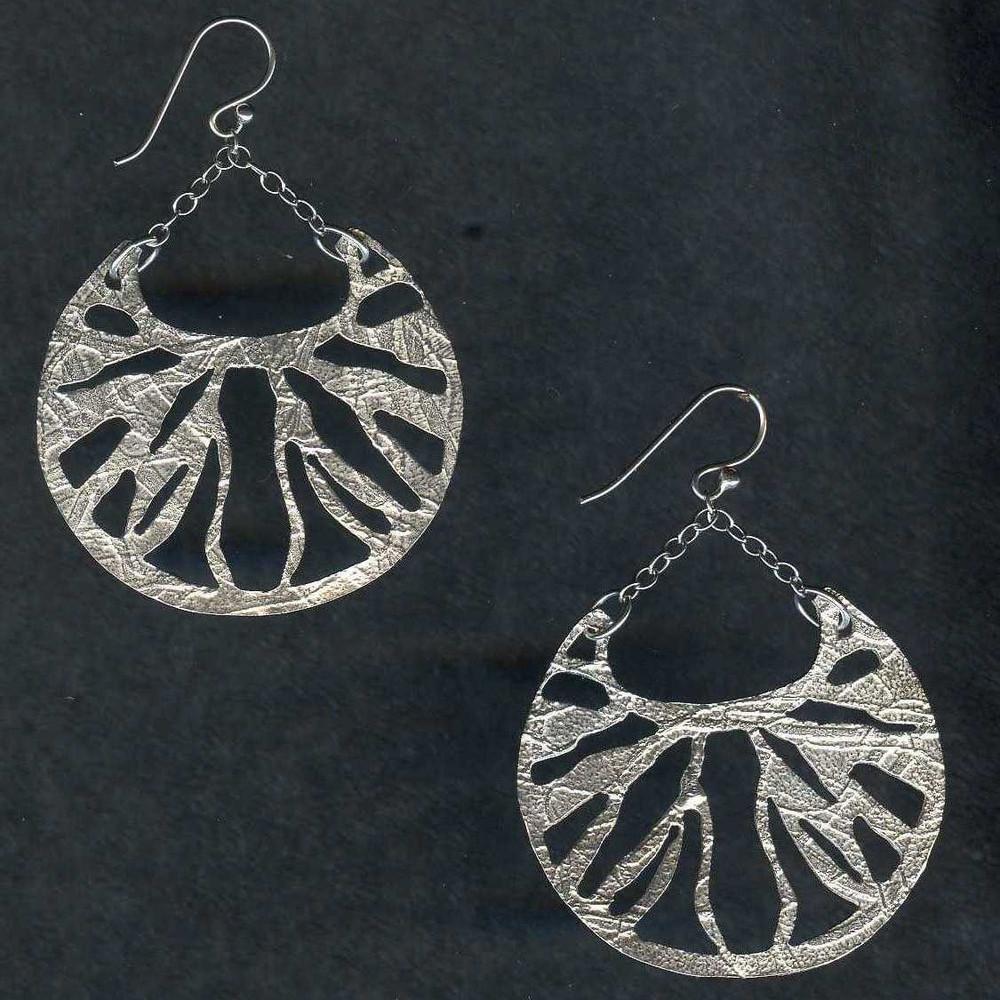 Sterling Silver Insect Wing Hoops