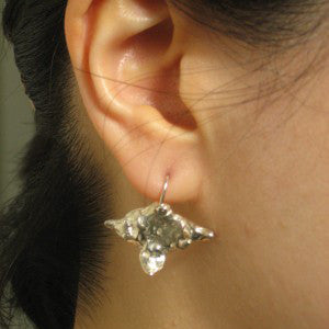 Sterling Silver Water Chestnut Earring