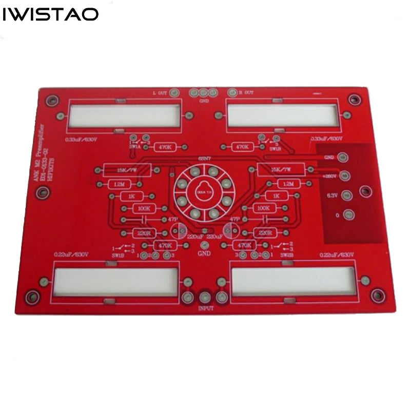 IWISTAO 300B Monoblock Single-ended Power Amplifier Empty PCB 4 PCS Boards Refer to AUDIO NOTE MEI SHU AN300B HIFI Audio DIY PL