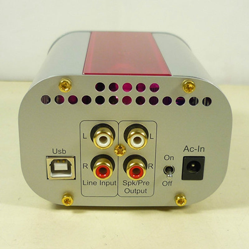 HIFI Earphone Tube Amplifier with 12AT7 Tube TENOR TE7022L 24Bit USB DAC chip CS4398 DAC white