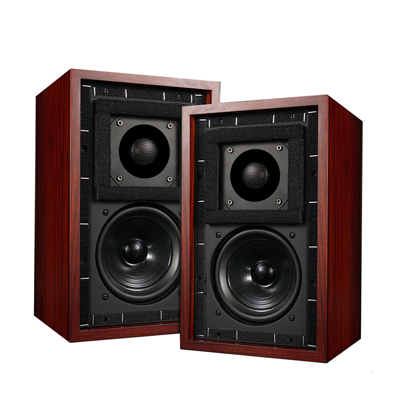 IWISTAO HIFI 2 Ways 5 Inches LS3/5A Speaker 8 Ohm Birch Multilayer Board Speaker Enclosure Rosewood