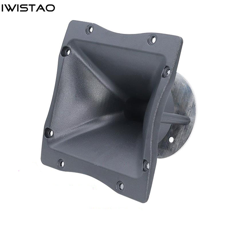 IWISTAO Cast Aluminum Alloy Tweeter Horn Shell 7 Inch Wide1 Inch Throat Hole 1