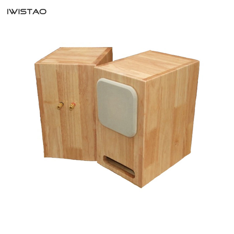 IWISTAO HIFI Labyrinth 4 Inch Full Range Empty Speaker Enclosure Poplar plywood or Solid Wood 15mm Thickness Board