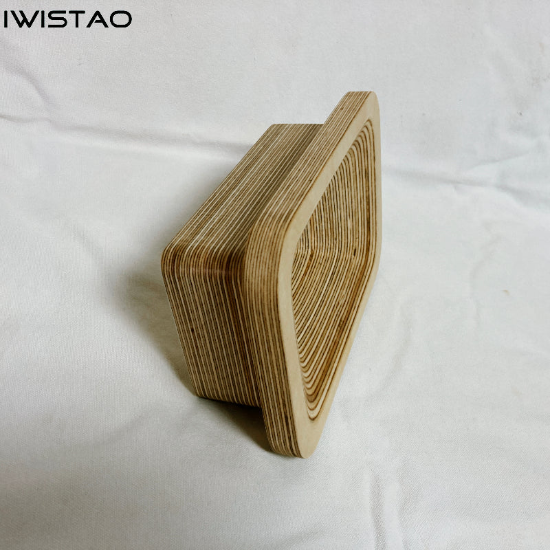 IWISTAO 1 Inch Throat Empty Speaker Horn Rectangle Horn Wide 230MM 1 Pair Birch Multilayer Board HIFI Audio DIY 4