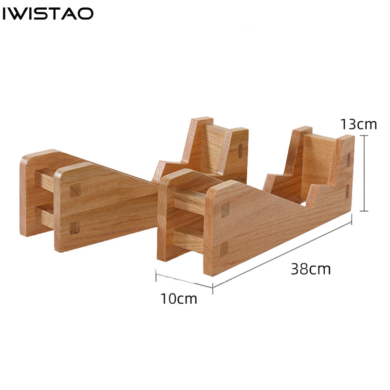 IWISTAO Speaker Stand for Center Speaker Solid Wood Tenon Construction Size