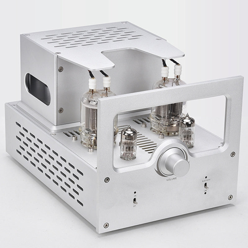 IWISTAO 2X40W Vacuum Tube Amplifier FU29 Power Stage 6N2 Preamp Bluetooth 5.0 Whole Aluminum Chassis 
