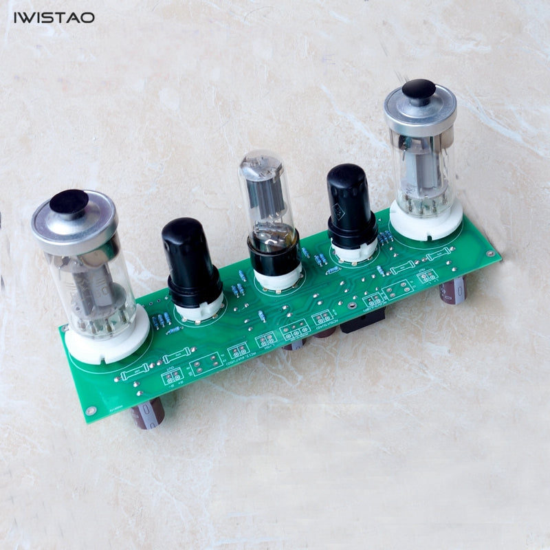 IWISTAO FU50 Small 300B 2x8W Vacuum Tube Amplifier Finished Board Kit Single-ended Class A DIY Free Tuning (including tubes)