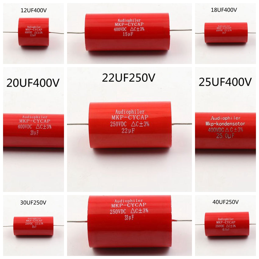 <img src="//cdn.shopify.com/s/files/1/1105/6138/files/mkp2.jpg?v=1550456045" alt="MKP AUDIOPHILER Metal Film Coupling Crossover Capacitor HIFI Tube Amplifier Non-Polar Audio Capacitors" />