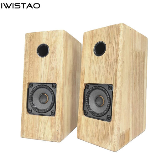 IWISTAO HIFI 4 インチ フルレンジ スピーカー 無垢材 1 ペア 60W 4 