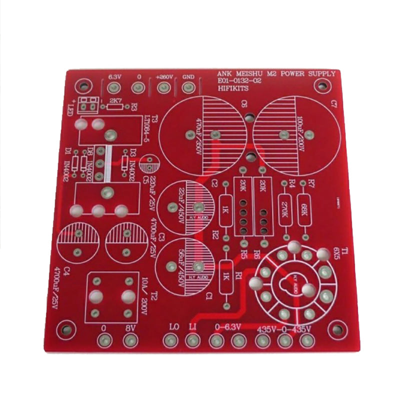 IWISTAO 300B モノブロック シングルエンド パワーアンプ 空の PCB 4 個のボード オーディオ ノートを参照 MEI SHU AN300B HIFI オーディオ DIY 2