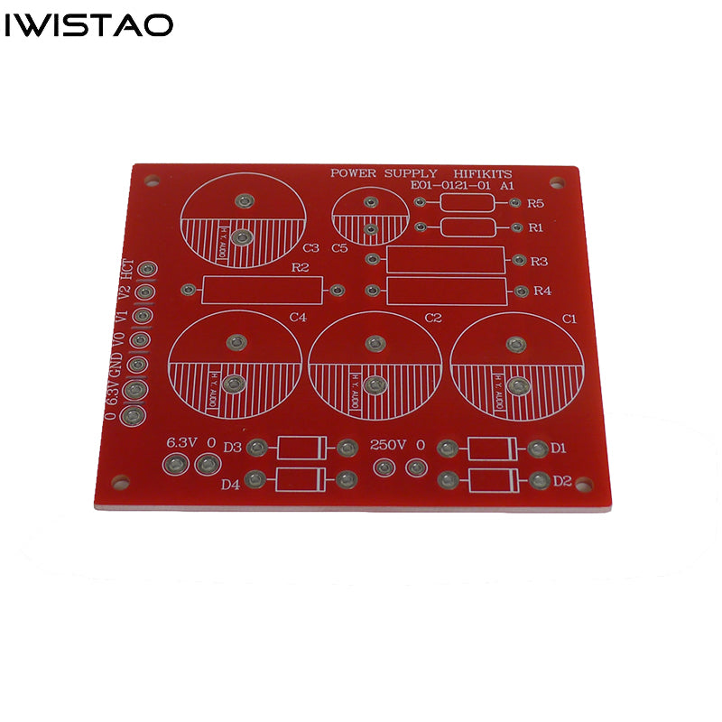 IWISTAO EL84 パラレルシングルエンドパワーアンプ 空の PCB アンプと電源ボード AN OTO 回路 HIFI オーディオ DIY 電源