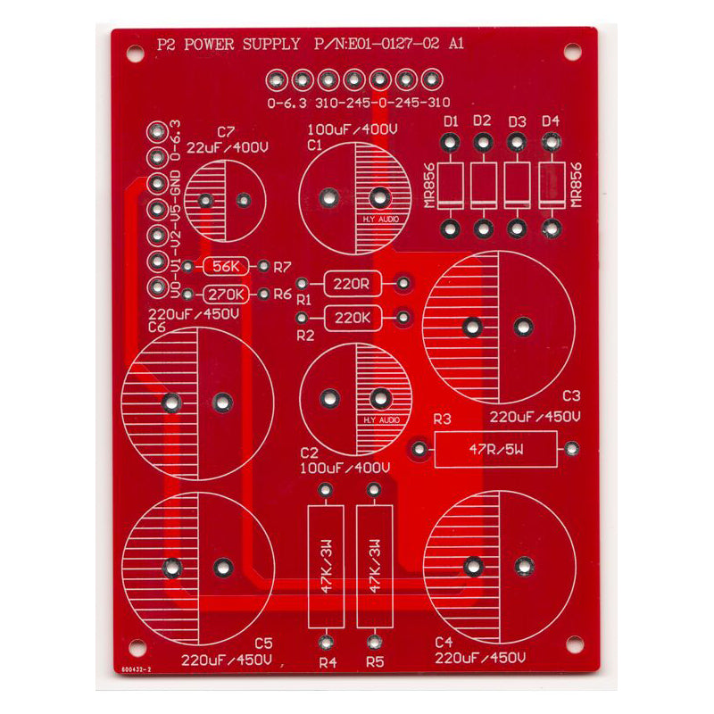 IWISTAO 6L6 병렬 단일 종단 전력 증폭기 빈 PCB 보드 오디오 참고 P2SE 회로 전원 보드