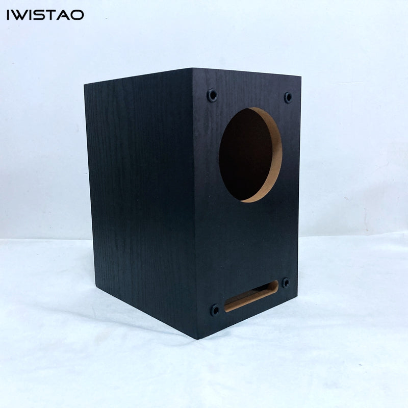 Products IWISTAO HIFI Labyrinth Empty Full Range Speaker Enclosure 4 Inch 1 Pair Bookshelf 15mm MDF Board Black 3