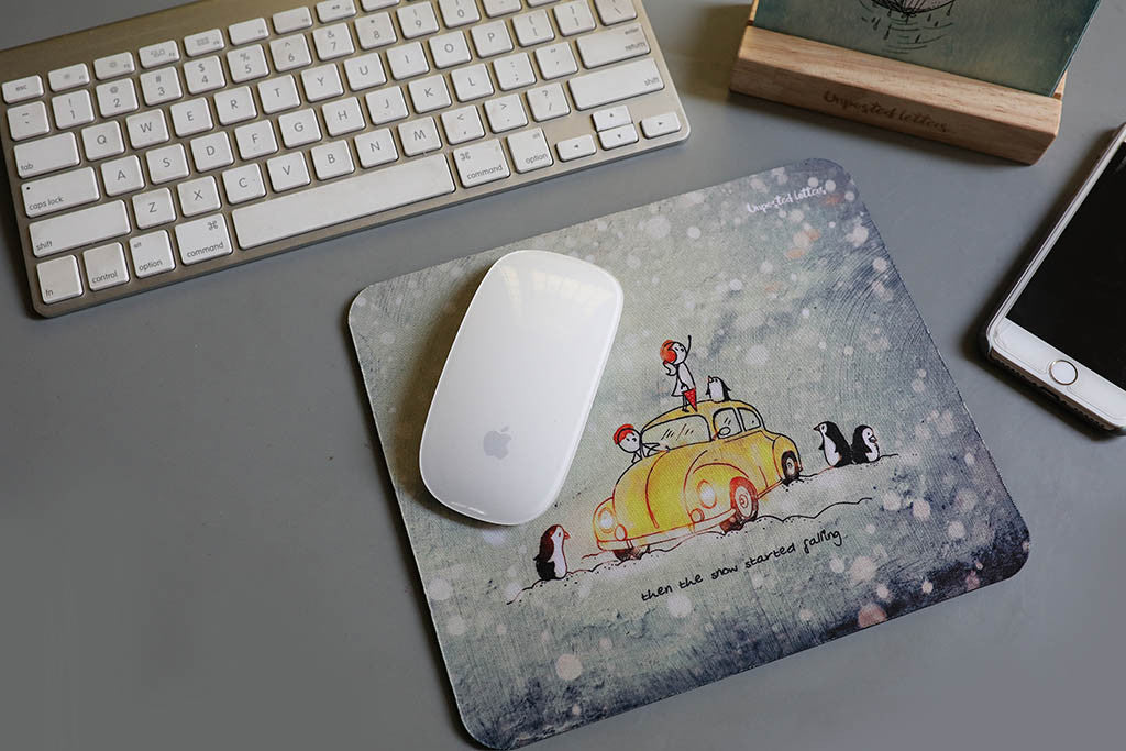 Unposted Letters - Mouse Pad - Snow Falls