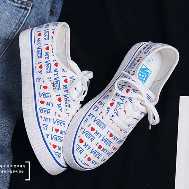 canvas printed shoes