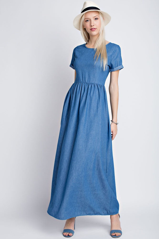 jean maxi dresses