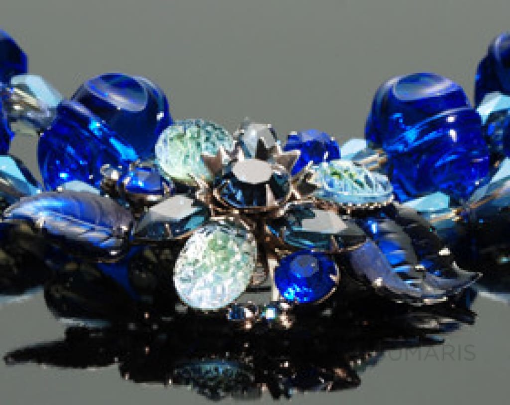 blue costume jewellery