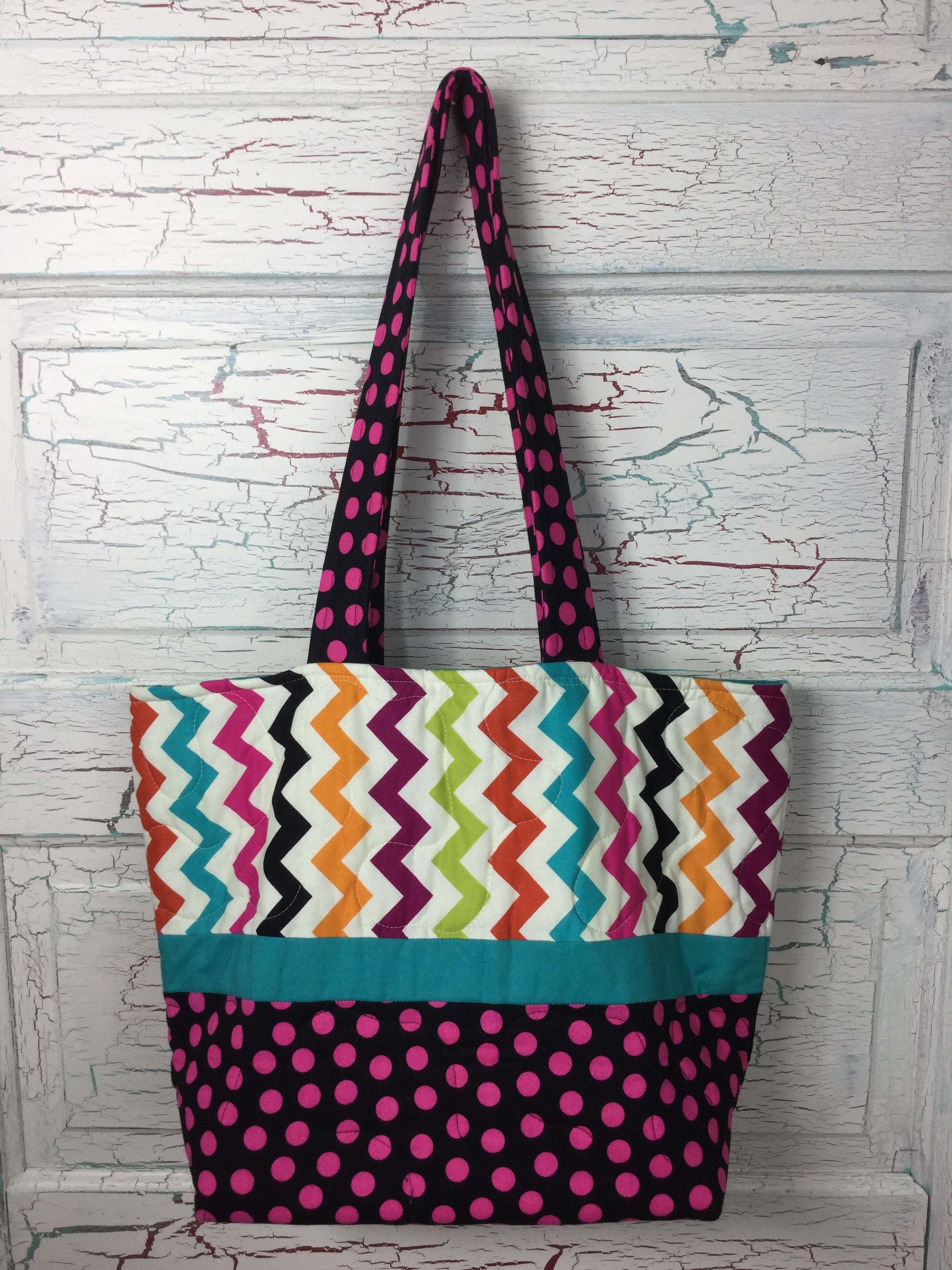 Paige Dots XL Bag - Bizzy Bee Quilts