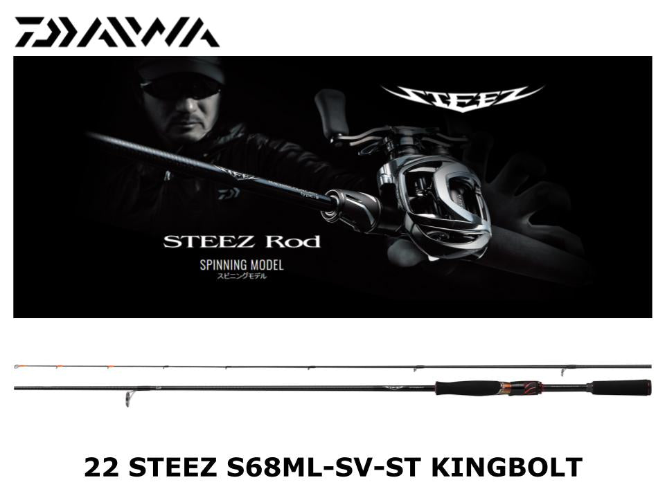 Daiwa 22 Steez Spinning S68ML-SV-ST Kingbolt