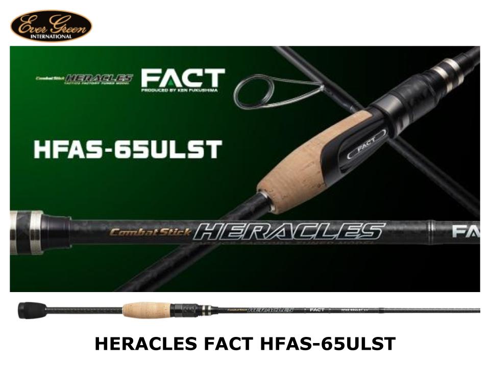 Used Evergreen Heracles Fact Solid Tip Baitcasting HFAC-66MST