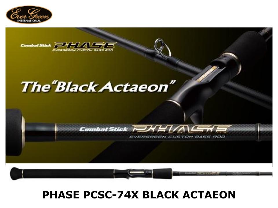 Evergreen Phase Baitcasting Pcsc 74x Black Actaeon Jdm Tackle Heaven