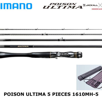 Shimano Poison Ultima 5 Piece Baitcasting 1610MH-5 Torzite