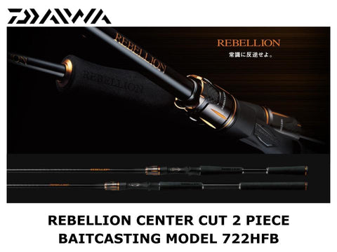 Daiwa Rebellion Center Cut 2 Piece Baitcasting Model 722MHFB – JDM