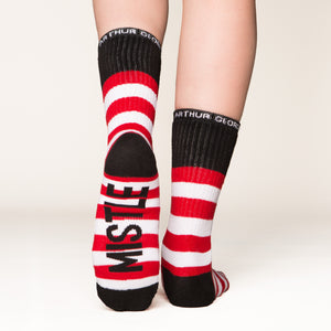 Mistle Toes Socks - Black and Red 