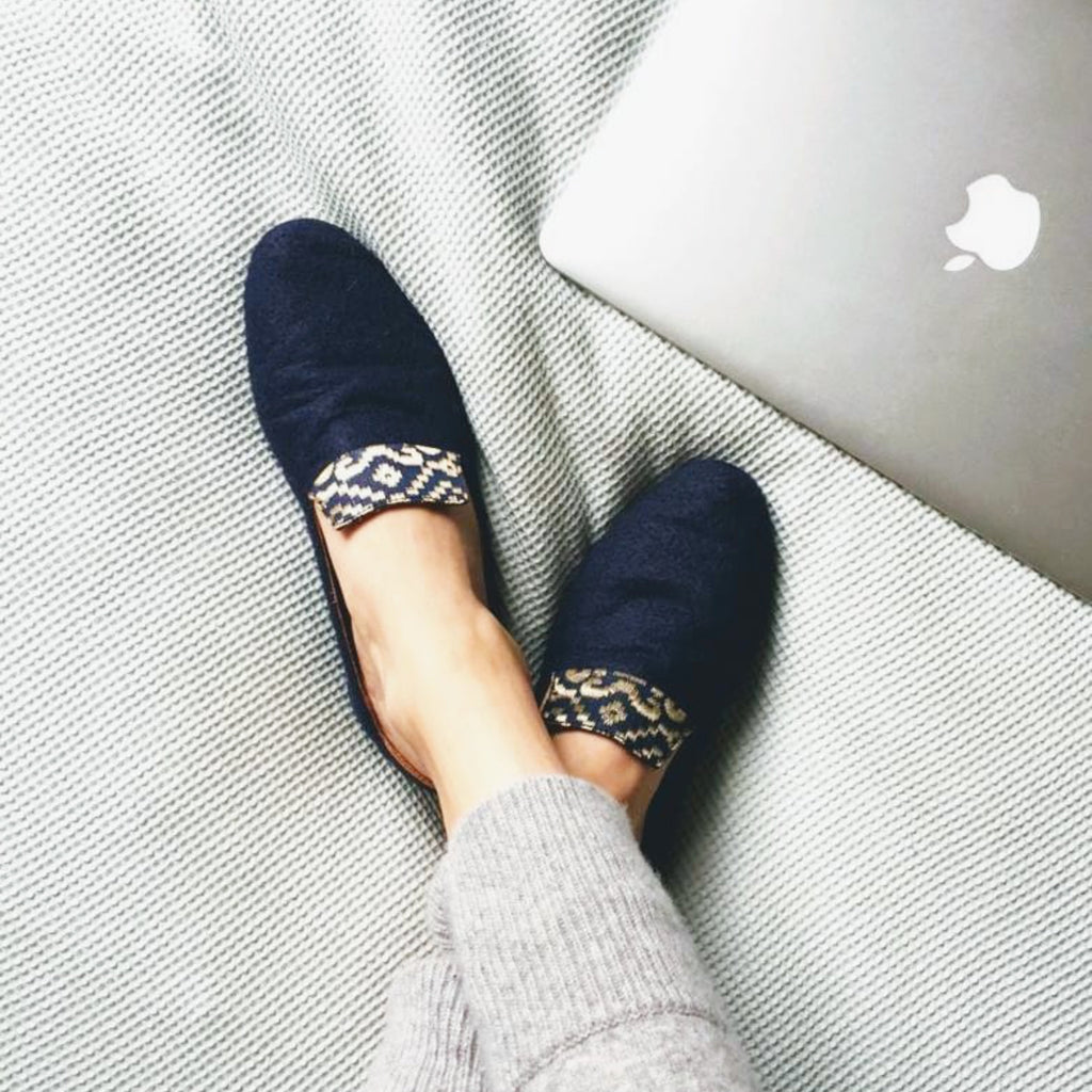 wool ballet flats